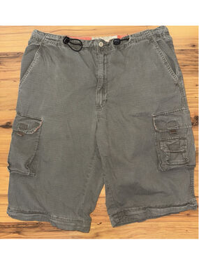 Vintage Y2K American Eagle Shorts Men’s 33 Military Cargo Paratrooper Grunge